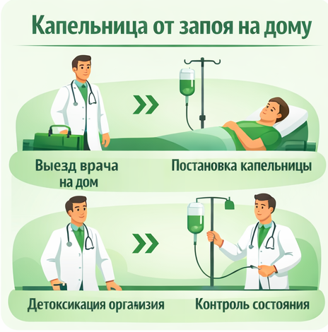 капельница от запоя в Нюрбе в клинике Санати
